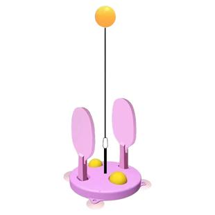 乒乓球训练器不倒翁固定儿童家用室内外双人对打单人锻炼练习器