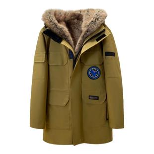 2025新款派克服内胆可拆卸貂皮大衣棉袄中长款皮草外套女棉衣冬季