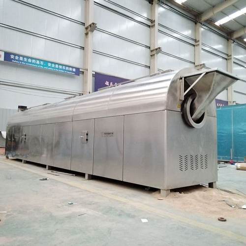 腰果电磁炒货机流水线 电磁加热瓜子炒货机大型滚筒炒货机流水线