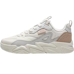 特步男鞋男士板鞋2025新款皮面防水复古休闲鞋子学生白色运动鞋男