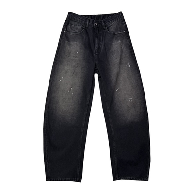 2025秋冬新款弯刀直筒牛仔裤