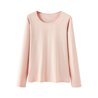 蝶安芬纯棉大码胖mm长袖秋衣女