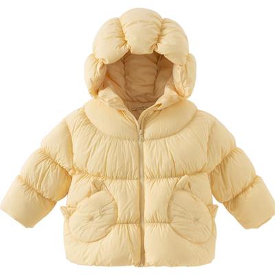 戴维贝拉女童羽绒服新款儿童防水保暖厚外套婴儿衣服宝宝御寒冬装