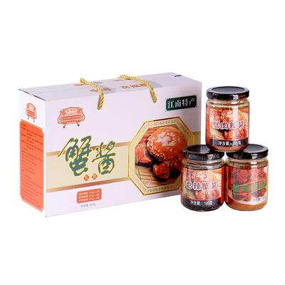 喜福瑞蟹酱礼盒3瓶风味辣酱