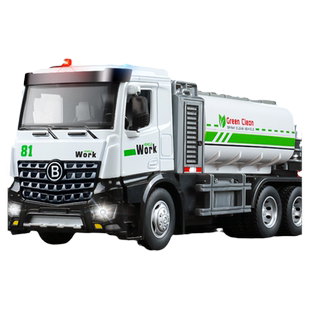 儿童喷雾车玩具合金消防车雾炮车仿真工程车可喷水洒水车男孩汽车