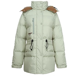 LINCCHIC金羽杰2023秋冬季彩色高街中长款面包羽绒服女Y23802320