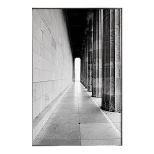 黑白工业风玄关装饰画现代轻奢客厅沙发背影挂画北欧餐厅壁画