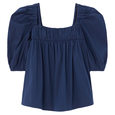 SLY 春季新品甜美森系可爱泡泡袖多穿法衬衫女038HAZ30-0201