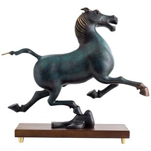 仿古青铜器马踏飞燕摆件马到成功家居客厅玄关办公室桌面礼品摆设