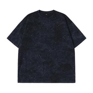 班尼路美式高街重磅男士短袖T恤男款2025新款夏季潮牌宽松上衣服A