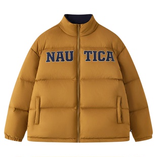 NAUTICA/诺帝卡童装男女童轻暖面包羽绒服立领蓬松保暖秋冬防风雨