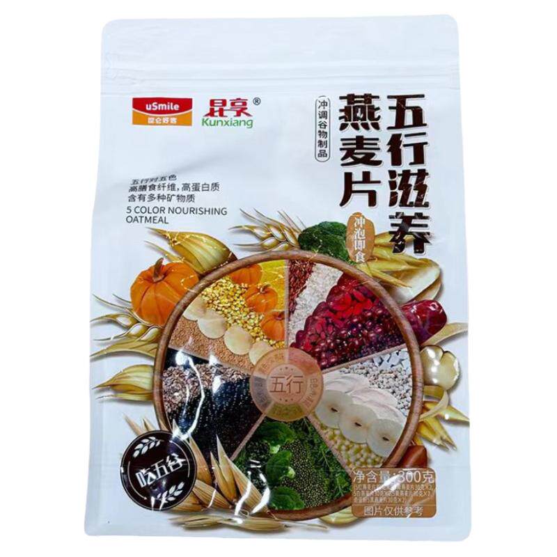 昆享 五行滋养燕麦片300g*2 中国石油昆仑好客 内蒙古