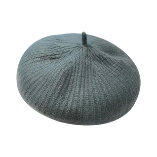 帽子女款秋冬日系百搭黑色贝雷帽时尚简约画家帽女冬季复古南瓜帽