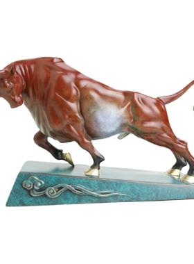 铜一家《鸿运福牛》全铜牛生肖家居摆件牛气冲天牛转乾坤