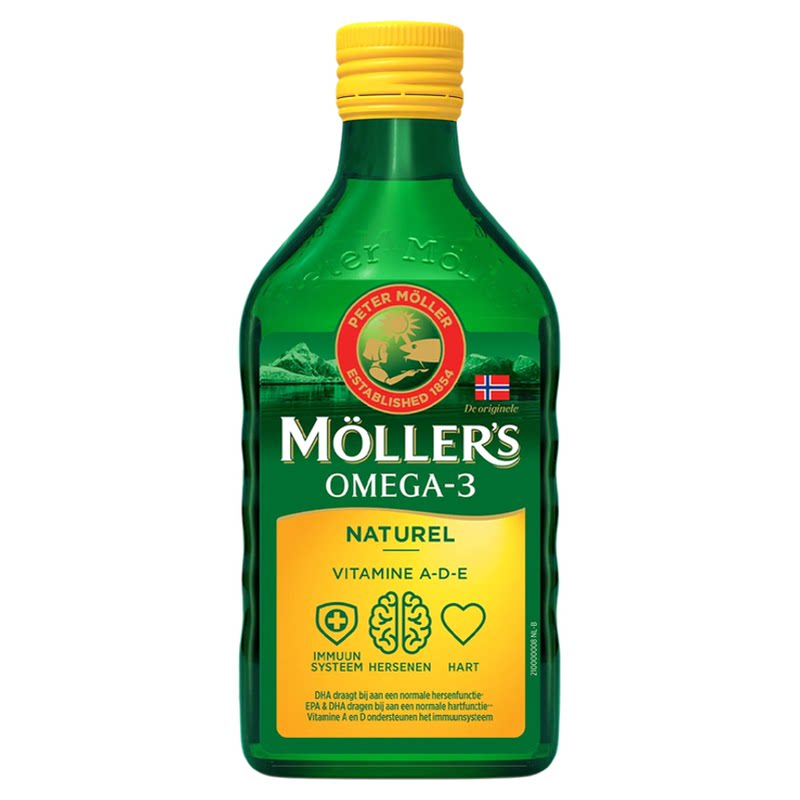 现货 挪威沐乐思mollers鳕鱼肝油深海鱼油成人孕妇儿童鱼油omega3