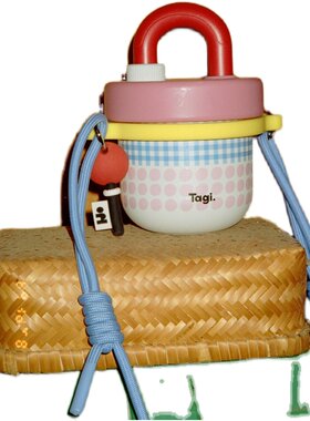 Tagi.不锈钢胖胖斜挎吸管保温杯