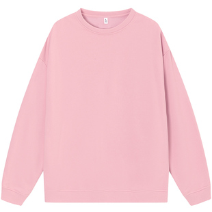 糖果色圆领卫衣女多巴胺彩色套装姐妹装团体聚会队服表演定制印字