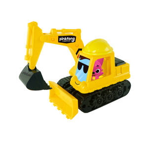 碰碰狐工程车玩具惯性滑行车pinkfong套装挖掘机宝宝汽车玩具男孩