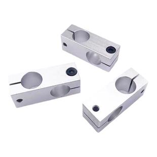 光轴十字夹固定支架平行垂直连接锁紧铝制同径异径交叉双孔支撑座