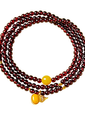 宫里上新福禄聚财天然石榴石手串