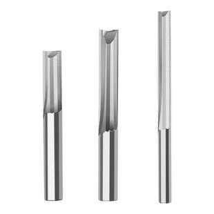 蓝科3.175双刃直刀直槽铣刀数控密度板切割木工开料刀雕刻机刀具