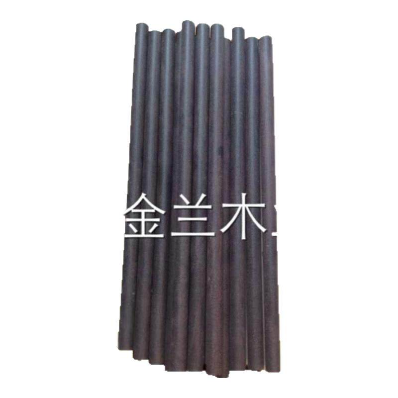 黑檀 紫光檀木料 珠子料 木雕刻柄料小圆棒 DIY木棒东非黑黄檀