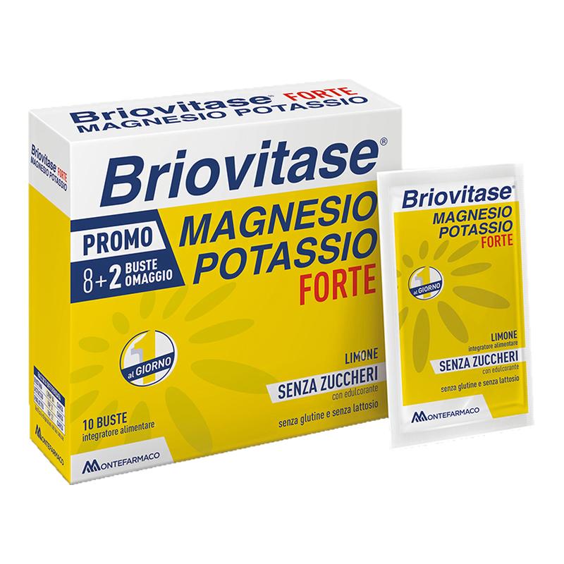 意大利曼玛BRIOVITASE进口钾镁维C电解质冲剂10袋