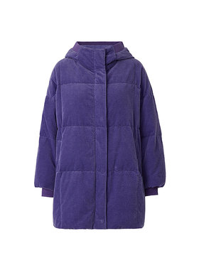 AUM灯芯绒冬季新款鹅绒羽绒服女