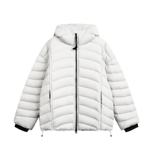 TIRED高充容量90白鸭绒龟背感排骨连帽羽绒服情侣抗寒保暖外套潮