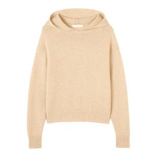 GOBI戈壁秋冬宽松休闲长袖羊绒女士连帽毛衣卫衣针织衫上衣WK654