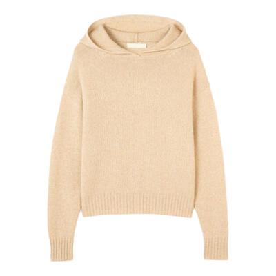 GOBI长袖羊绒女连帽针织毛衣卫衣