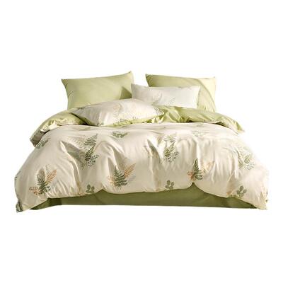 LOVO乐蜗全棉被套单件清新花卉