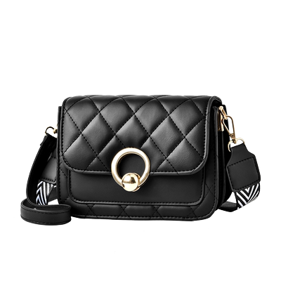 秋季网红菱格单肩包百搭小方包