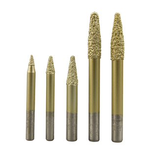 龙翔石材雕刻刀大理石浮雕刀钎焊金刚石锥度球头刀数控雕刻机刀具