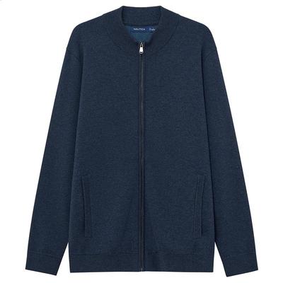 诺帝卡羊毛混纺保暖毛衣夹克