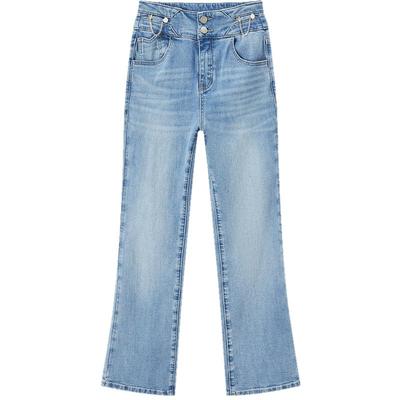 FINITY简约气质微弹修身牛仔裤