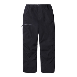 骆驼户外硬壳冲锋裤女秋冬防水防风加绒保暖宽松休闲徒步登山裤男