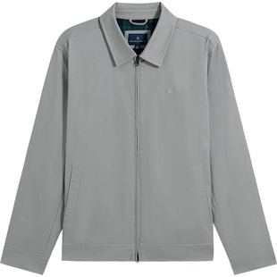 Brooks Brothers/布克兄弟男士早秋新品刺绣logo翻领行政夹克