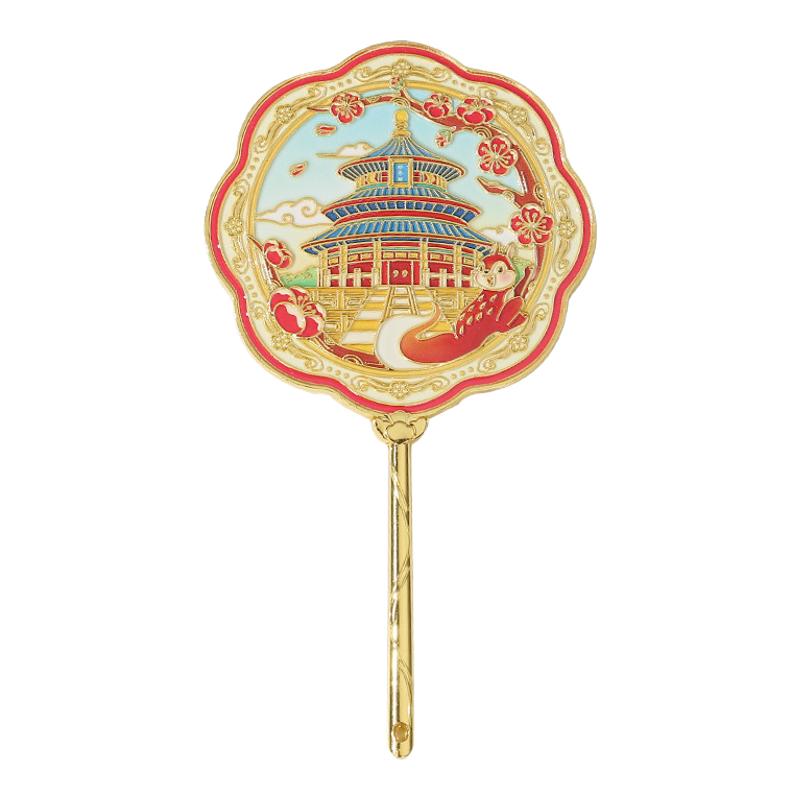 北京天安门手柄镜纪念品化妆镜