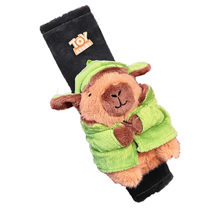 卡皮巴拉汽车保险带护肩套冬天可爱卡通安全带装饰套柔软防磨防勒