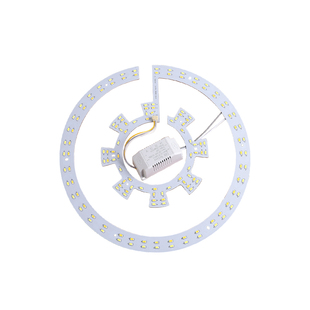 风扇灯替换灯芯三色灯泡led吊扇灯通用配件圆形灯盘吸顶灯珠灯片