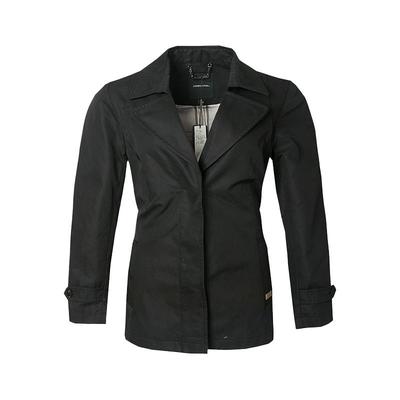 伦敦雾女士翻驳领短款风衣款外套