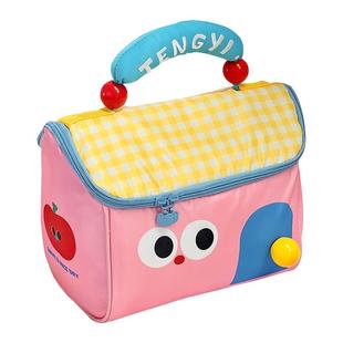 可爱保温饭盒袋饭兜学生上班族午餐手提包便当包餐包创意小房子女