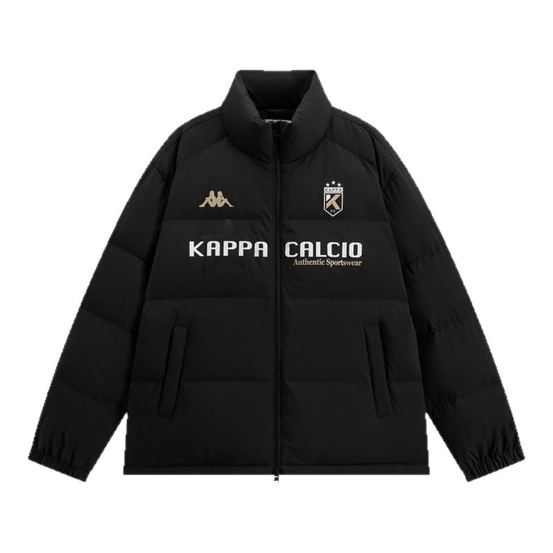 Kappa卡帕背靠背运动羽绒服女经典百搭情侣立领鸭绒冬季外套男款