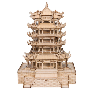 黄鹤楼榫卯结构微缩拼装模型