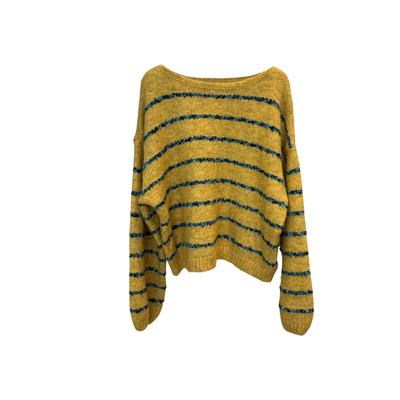 ENJOYME法式慵懒风撞色毛衣