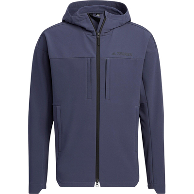 Adidas/阿迪达斯正品Trav softsh jkt男女连帽简约夹克IC8170