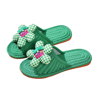 2026新款居家布艺可爱韩版甜美家居室内地板拖鞋加厚防滑四季静音