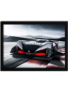 标致 世界名车豪车赛车海报装饰画4S店展厅相框墙画挂画贴画