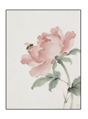新中式竹子国画DIY数字油画
